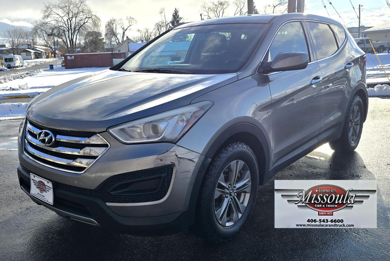 2014 Mineral Gray /Gray Hyundai Santa Fe Sport 2.4 AWD (5XYZTDLB5EG) with an 2.4L L4 DOHC 16V engine, 6-Speed Automatic transmission, located at 450 N Russell, Missoula, MT, 59801, (406) 543-6600, 46.874496, -114.017433 - Photo#8