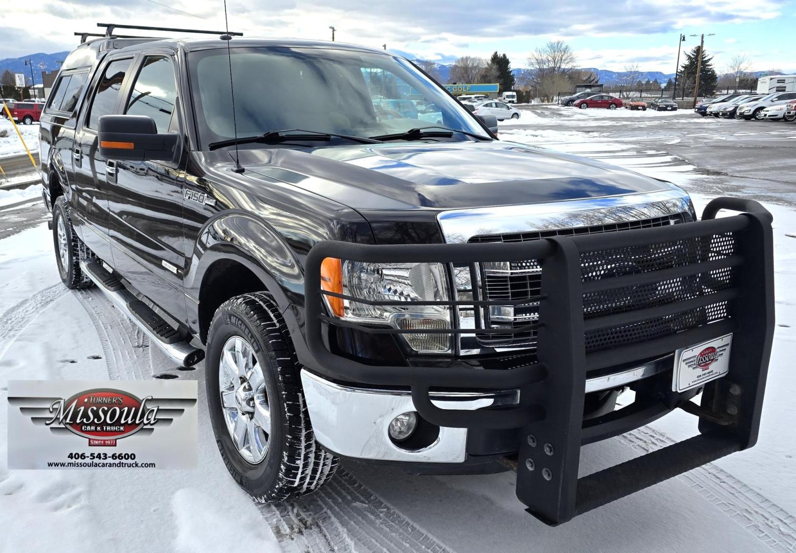 2013 Brown /Tan Ford F-150 XLT SuperCrew 6.5-ft. Bed 4WD (1FTFW1ET8DF) with an 3.5L V6 TURBO engine, 6-Speed Automatic transmission, located at 450 N Russell, Missoula, MT, 59801, (406) 543-6600, 46.874496, -114.017433 - Beautiful Kodiak Brown Ford F150 XLT 4WD. 3.5L Eco V6. Matching Topper. Running Boards, Grill Guard. Air. Cruise. Tilt. Bluetooth. AM FM XM. Backup Camera. Super Clean. - Photo#3