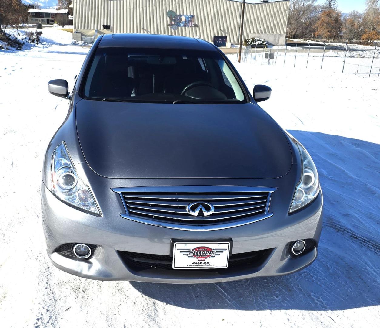 2012 Grey /Black Infiniti G Sedan 37x AWD (JN1CV6AR5CM) with an 3.7L V6 DOHC 24V engine, 5-Speed Automatic transmission, located at 450 N Russell, Missoula, MT, 59801, (406) 543-6600, 46.874496, -114.017433 - Really Nice Luxury Sedan. All Wheel Drive. 3.7L v6 Engine. Automatic Transmission. Power Sunroof. Leather Heated Power Seats. Air. Cruise. Tilt. Bluetooth Audio and Phone. AM FM XM. Backup Camera. New Tires. - Photo#6