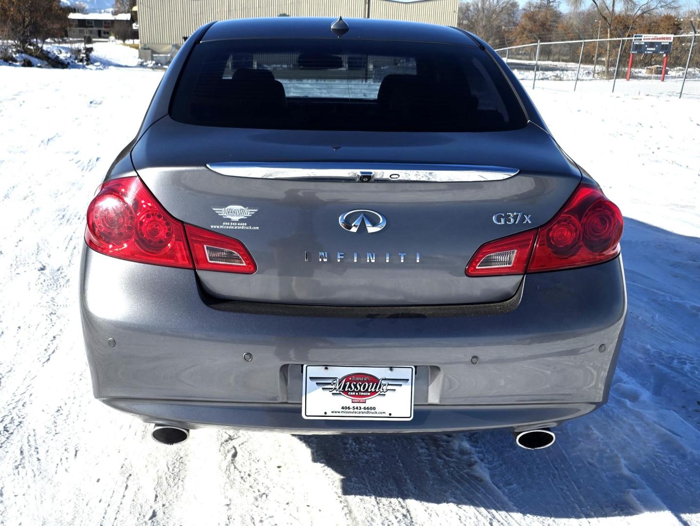 2012 Grey /Black Infiniti G Sedan 37x AWD (JN1CV6AR5CM) with an 3.7L V6 DOHC 24V engine, 5-Speed Automatic transmission, located at 450 N Russell, Missoula, MT, 59801, (406) 543-6600, 46.874496, -114.017433 - Really Nice Luxury Sedan. All Wheel Drive. 3.7L v6 Engine. Automatic Transmission. Power Sunroof. Leather Heated Power Seats. Air. Cruise. Tilt. Bluetooth Audio and Phone. AM FM XM. Backup Camera. New Tires. - Photo#7