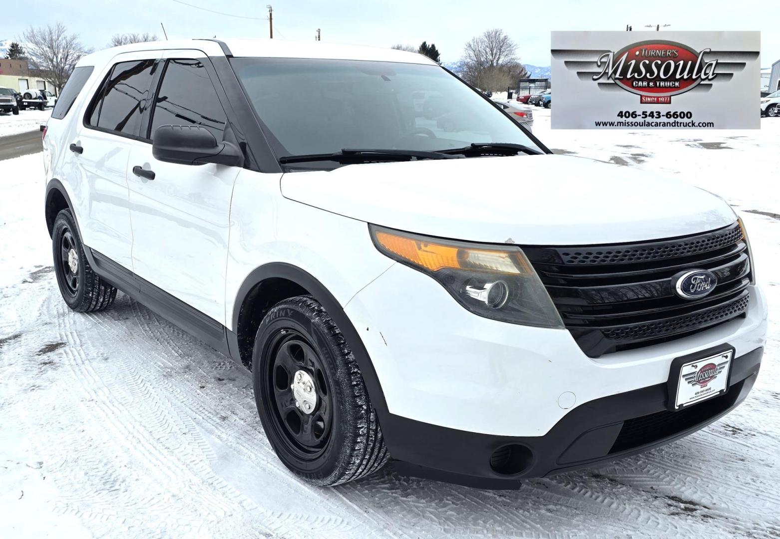 2013 White /Black Ford Explorer Police 4WD (1FM5K8AR5DG) with an 3.7L V6 DOHC 24V engine, 6-Speed Automatic transmission, located at 450 N Russell, Missoula, MT, 59801, (406) 543-6600, 46.874496, -114.017433 - Only 78K Miles! AWD. Police Interceptor. 3.7L V6 Engine. Air. Cruise. Tilt. Power Windows and Locks. AM FM CD Bluetooth. Backup Camera. - Photo#3