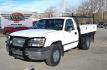 2003 White /Gray Chevrolet Silverado 1500 Long Bed 4WD (1GCEK14X73Z) with an 4.3L V6 OHV 12V engine, Automatic transmission, located at 450 N Russell, Missoula, MT, 59801, (406) 543-6600, 46.874496, -114.017433 - Work Truck that's ready for you.Strong Running 4.3 V6 Engine. 4WD. Automatic. Nice Flatbed with Tool Boxes on the side. Ladder / Lumber Rack. Gooseneck ball. Heavy Duty Rear Bumper for towing. Front Grill Guard. Air.Conditioning. Good Cooper Tires. Financing is NOT Available. - Photo#1