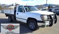 2003 White /Gray Chevrolet Silverado 1500 Long Bed 4WD (1GCEK14X73Z) with an 4.3L V6 OHV 12V engine, Automatic transmission, located at 450 N Russell, Missoula, MT, 59801, (406) 543-6600, 46.874496, -114.017433 - Work Truck that's ready for you.Strong Running 4.3 V6 Engine. 4WD. Automatic. Nice Flatbed with Tool Boxes on the side. Ladder / Lumber Rack. Gooseneck ball. Heavy Duty Rear Bumper for towing. Front Grill Guard. Air.Conditioning. Good Cooper Tires. Financing is NOT Available. - Photo#2