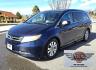 2014 Blue /Tan Honda Odyssey EX-L (5FNRL5H69EB) with an 3.5L V6 SOHC 24V engine, 6-Speed Automatic transmission, located at 450 N Russell, Missoula, MT, 59801, (406) 543-6600, 46.874496, -114.017433 - 3.5L V6 Engine. Automatic Transmission. 3rd Row Seating. Air. Cruise. Tilt. Power Sunroof. Heated Seats. Power Front Seats. Air. Cruise. Tilt. Power Sliding Doors. Backup Camera. - Photo#2