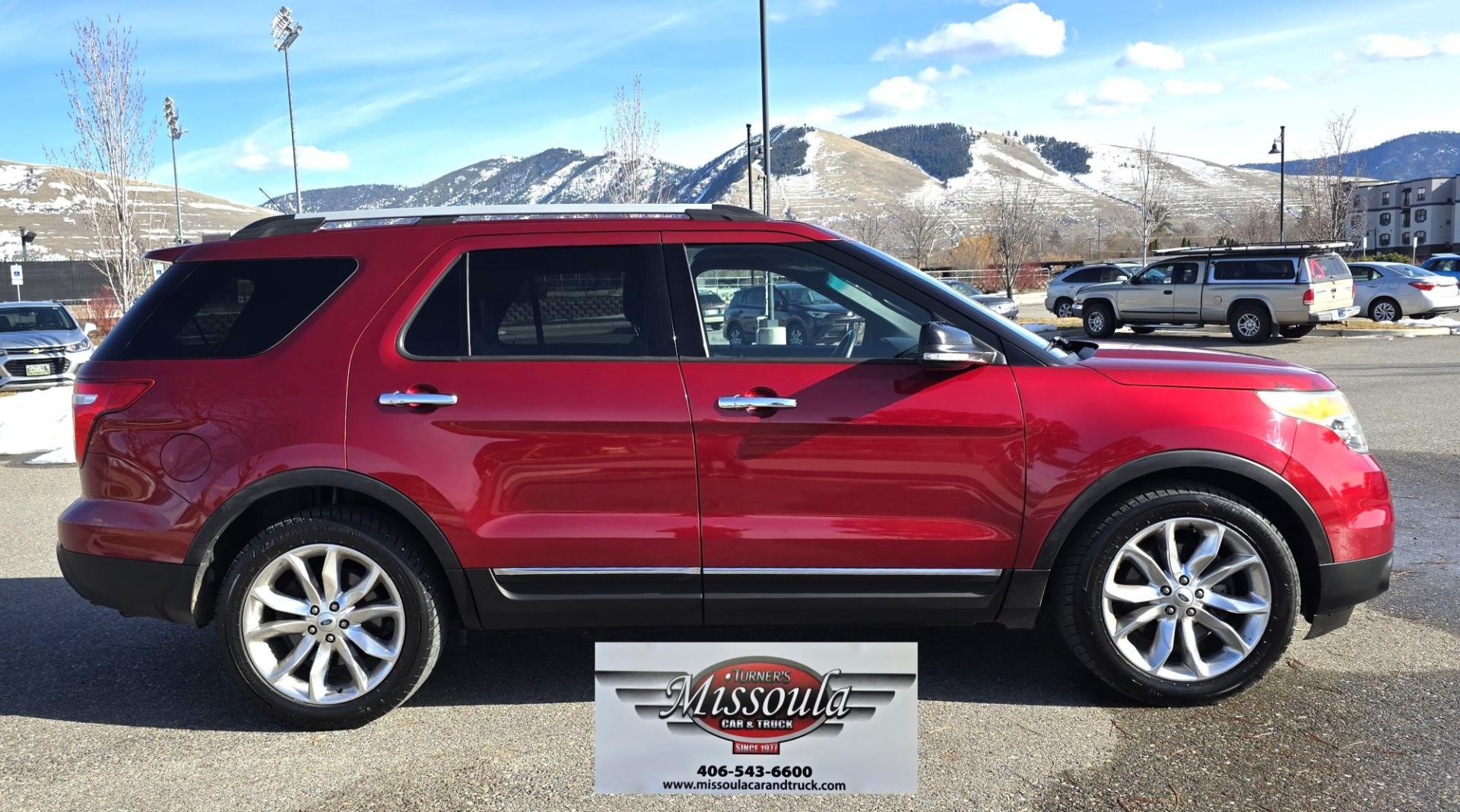 2013 Red /Black Ford Explorer XLT FWD (1FM5K7D89DG) with an 3.5L V6 DOHC 24V engine, 6-Speed Automatic transmission, located at 450 N Russell, Missoula, MT, 59801, (406) 543-6600, 46.874496, -114.017433 - Photo#0