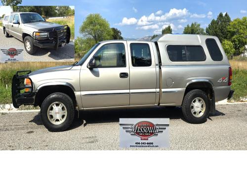 2002 GMC Sierra 1500 SLE Ext. Cab 4WD with Topper